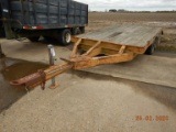 SHOPBUILT UTILITY TRAILER,  16 FT, 3 AXLE WITH 4 FT DOVETAIL S# N/A, NO TIT