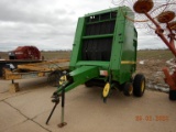 JOHN DEERE 430 ROUND BAILER,  MONITOR IN OFFICE, WITH DRIVESHAFT
