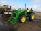 JOHN DEERE 5045E WHEEL TRACTOR, 220+hours  4WD, SYNCHRO SHIFT, LOW RANGE, 3