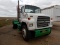 1992 FORD L8000 TRUCK TRACTOR,  FORD 6 CYLINDER MOTOR, STRAIGHT 7 SPEED TRA