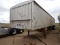 1980 WILSON HOPPER BOTTOM GRAIN TRAILER,  40', TANDEM AXLE, SPRING RIDE, RO