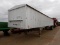 1981 WILSON ALUMINUM HOPPER BOTTOM GRAIN TRAILER,  TANDEM AXLE ON SPRINGS,