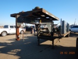 2000 DAKOTA GOOSENECK TRAILER,  30 FT DECK, 6 FT DOVETAIL, TANDEM AXLE DUAL