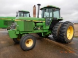 JOHN DEERE 4640 WHEEL TRACTOR,  CAB, 18.4-38 DUALS, 1,000-PTO, QUAD RANGE,