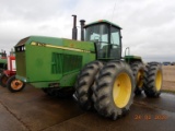 JOHN DEERE 8760 WHEEL TRACTOR,  CAB, AC, TRIPLE REMOTE HYDRAULICS, 20.8 - 3