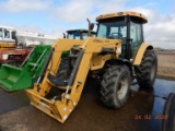 CHALLENGER MT455B TRACTOR, 2144+hours  ENCLOSED CAB, FWD, ML74B FRONT LOADE