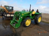 JOHN DEERE 5045E WHEEL TRACTOR, 220+hours  4WD, SYNCHRO SHIFT, LOW RANGE, 3