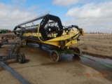 HONEY BEE SP25R DRAPER HEADER,  FITS JOHN DEERE, 25FT, WITH HEADER TRAILER