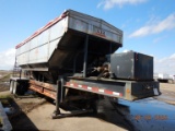 2005 KBH AUGER TRAILER,  TANDEM AXLE ON SPRINGS, LOWPRO 22.5 TIRES ON HUB P