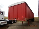 1973 FRUEHAUF GRAIN TRAILER,  40 FT, SLIDING TANDEM AXLE, 60 INCH SIDES, RO