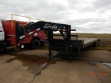 2011 DELTA GOOSENECK TRAILER,  36FT DECK, 4 FT DOVETAIL, WITH RAMPS, TANDEM