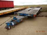 EQUIPMENT TRAILER,  PINTLE HITCH, TANDEM AXLE DUALS, 25FT DECK, DOVETAIL RA