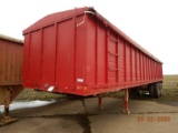 1969 GRAIN TRAILER,  40 FT, SLIDING TANDEM AXLE ON SPRINGS, 10.00-20 TIRES