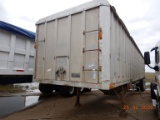 1979 DORSEY ALUMINUM HOPPER TRAILER,  40FT, TANDEM AXLE ON SPRINGS, ROLL TA