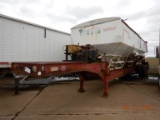 DACO TRAILER,  TANDEM AXLE ON SPRINGS, TYLER BRAND AUGER BED, GAS ENGINE, 1