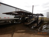 1996 HAULER CAR HAULER TRAILER,  42FT, HYDRAULIC, TANDEM AXLE ON SPRINGS, E