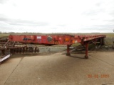 1983 LUFKIN FLATBED TRAILER,  45FT, TANDEM AXLE ON SPRINGS, LOWPRO 24.5 TIR
