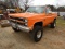 1984 CHEVY K10 PICKUP, 136k on the meter,  V8 GAS ENGINE, 4X4, AUTO, PS, A/