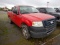 2007 FORD F150 XL PICKUP TRUCK,  V8 GAS, AT, PS, AC ***DROVE IN *** S# 1FTR