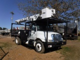 2007 INTERNATIONAL 4300 BUCKET TRUCK, 68,775 MILES  DT466 DIESEL, MANUAL 6