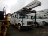 1998 FREIGHTLINER FL70 BUCKET TRUCK,  CUMMINS, ALLISON AUTO, SINGLE AXLE, A