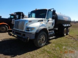 2007 INTERNATIONAL 7500 WATER TRUCK, 98,009+ MILES  INTERNATIONAL HT570 DIE