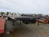 1995 LUFKIN ALUMINUM COMBO FLATBED TRIALER,  48 X 96, SPREAD AXLE ON AIR RI