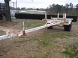 HOMEMADE 16' POLE TRAILER,  EXTENDABLE, SINGLE AXLE, DUAL WHEEL S# 85002 C#