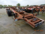 1988 STRICK CONTAINER CHASSIS TRAILER,  20', TANDEM AXLE S# 667045 C# KKLZ1