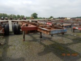 1988 LOADCRAFT CONTAINER CHASSIS TRAILER,  20', TANDEM AXLE S# 810206 C# KK