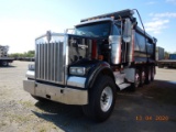 2007 KENWORTH W900L QUAD AXLE DUMP TRUCK, 464,203 MILES  CAT C15 DIESEL, 8L