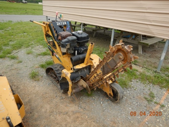 2014 VERMEER RTX 100 WALK BEHIND TRENCHER, 22 HRS ON METER  RUBBER TRACKS,