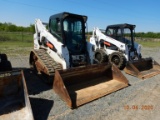 2012 BOBCAT T750 RUBBER TRACK SKID STEER LOADER, 3672 hrs  ENCLOSED CAB, AU