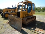 2005 CATERPILLAR D4G CRAWLER DOZER, 5325 HRS  CAB, AC, SWEEPS, 6-WAY BLADE