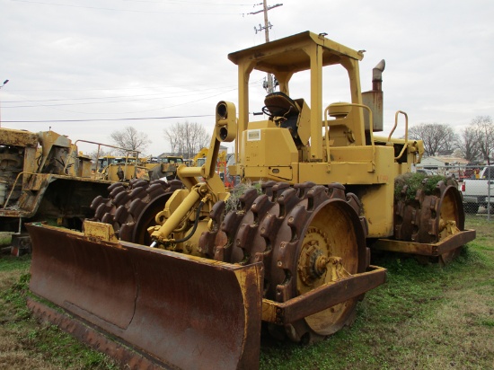 CATERPILLAR 825B COMPACTOR,  4-WHEEL, HYDRAULIC BLADE, CANOPY S# 43N0868 C#