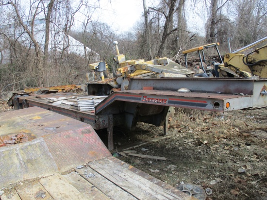 1990 INTERSTATE 50LBG LOWBOY TRAILER,  TANDEM AXLE, DOVETAIL, RAMPS S# 6021