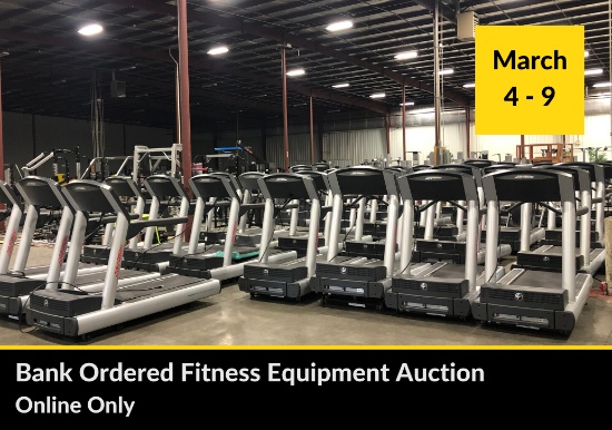 BANK ORDERED FITNESS EQUIPMENT AUCTION