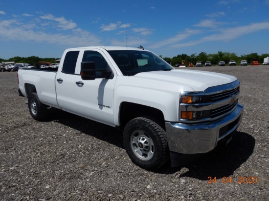 2017 CHEVROLET 2500 HD PICKUP TRUCK, 98,350 MILES  CREW CAB, 4X4, 6.0L V8 G