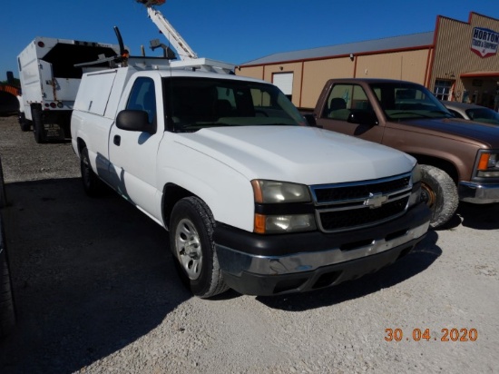 2007 CHEVROLET 1500 PICKUP TRUCK, 112,924 MILES  4.3L GAS , A/T , A/C , P/S