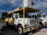 2001 INTERNATIONAL 4700 BUCKET TRUCK,  DT466E , ALLISON A/T , PTO , A/C , P