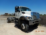 2012 INTERNATIONAL 7300 CAB & CHASSIS,  DAYCAB, 4X4, MAXFORCE DIESEL , ALLI