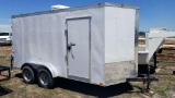 2019 Empire 14' Cargo Trailer , Bumper Pull , Electric Brakes , Electrical