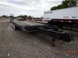 1992 BUTLER EQUIPMENT TRAILER,  26', PINTLE HITCH, AIR BRAKES, SPRING RIDE,