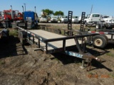 2003 TOP HAT UTILITY TRAILER,  BUMPER PULL, TANDEM AXLE, SPRING RIDE, ELECT