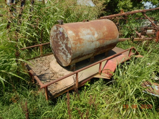 250 GALLON FUEL TANK,  TRAILER MOUNTED, LOCATION: ALTHEIMER, AR