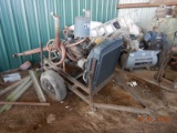 CHEVY POWER PLANT,  350 MOTOR, RUNS ON NATURAL GAS OR GAS, WITH DRIVE SHAFT