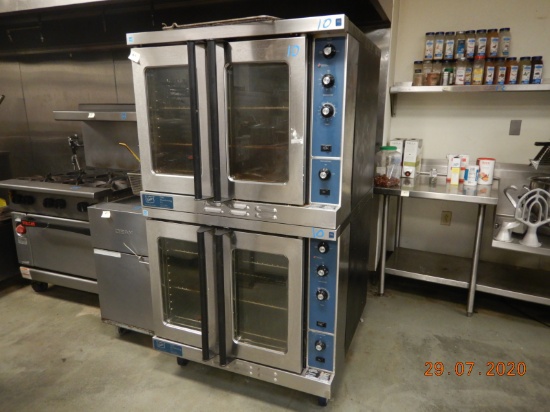 DUKE E101-GV STACKED OVENS,  GAS S# 12194248 & 12197836