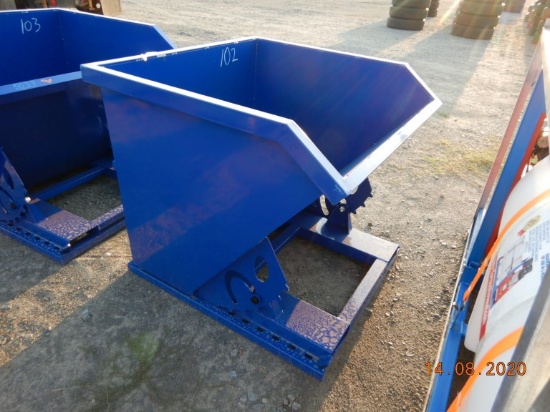 2020 GREATBEAR SELF DUMPING HOPPER EQUIPMENT ATTACHMENT,  1-CU.YD. CAPACITY