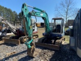 2005 IHI 55N MINI EXCAVATOR, 8622 HRS  CAB, PILOT CONTROLS, BACKFILL BLADE,