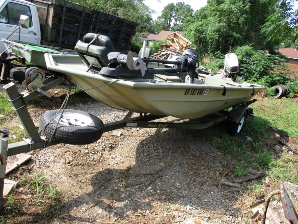 1999 POLAR KRAFT FISHING BOAT, 16', ALUMINUM, JOHNSON 40-HP OUTBOARD MOTOR  | Cars & Vehicles Boats & Watercrafts Fishing Boats | Online Auctions |  Proxibid
